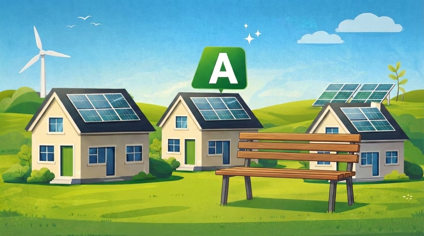 Energy-efficient home with green mortgage solutions